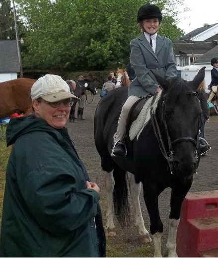 Barbara at horse show